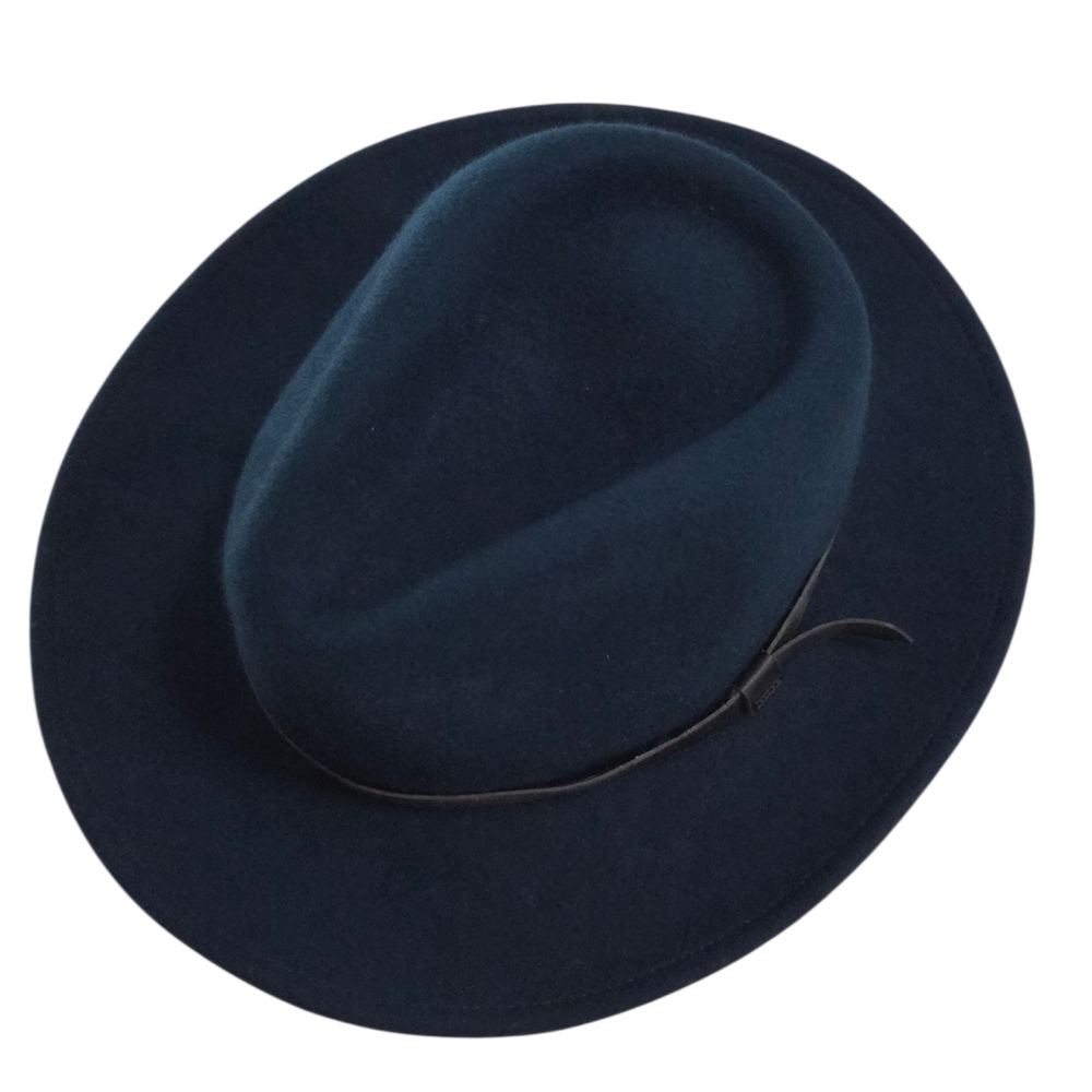 Stylish Teal Felt Fedora Hat - Picture 4 of 8